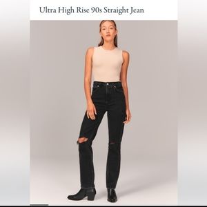 Abercrombie 90s ultra high rise jeans